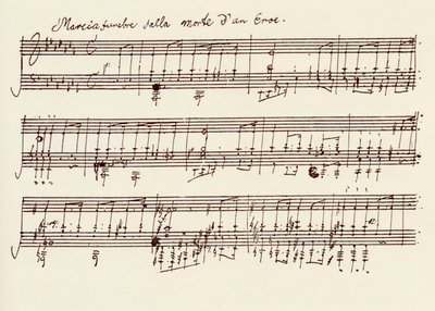 Portion of the Manuscript of Beethoven